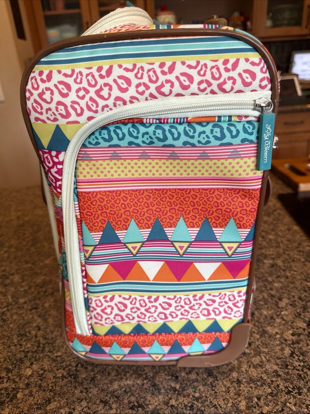 Lilly Bloom 15” Underseat travel rolling luggage carry on bag - Picture 16 of 16
